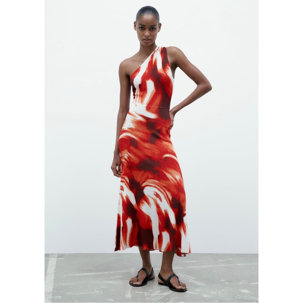 Zara Marble Print dress